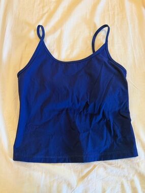 Everlane Royal Blue Spaghetti-Strap shelf bra Camisole